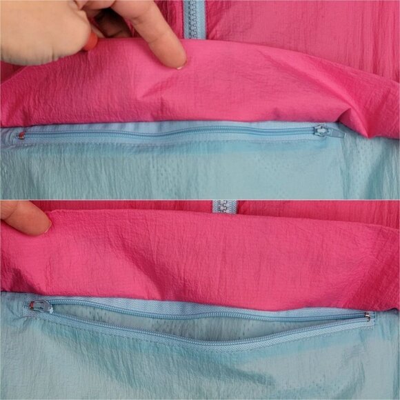 Champion Mens Packable Manorak Colorblock Windbreaker Jacket Size Small Pullover - Picture 16 of 16